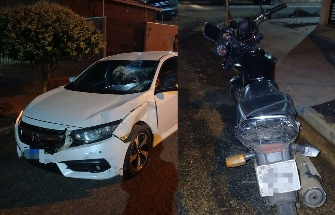 Imagem de compartilhamento para o artigo Motociclista fica ferido em colisão com carro em Chapadão do Sul da MS Todo dia